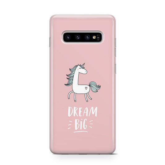 Unicorn Print Dream Big Protective Samsung Galaxy Case