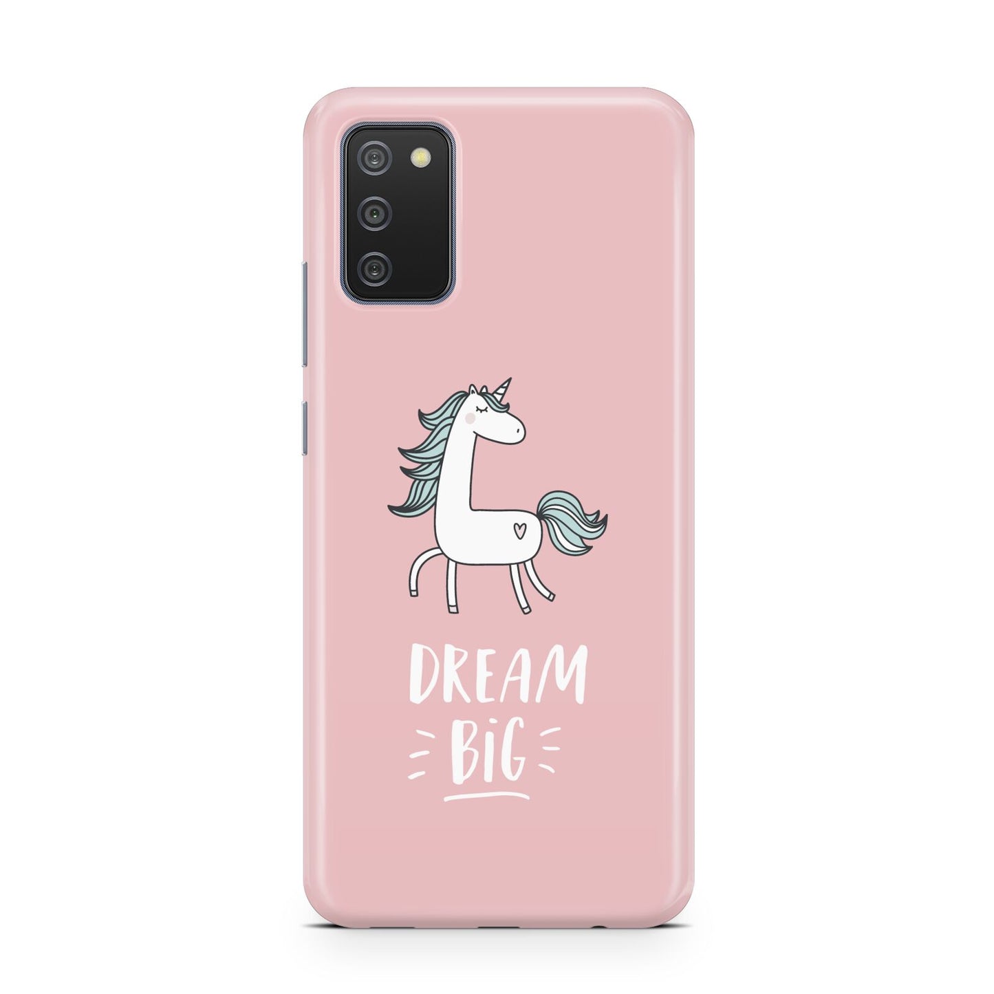 Unicorn Print Dream Big Samsung A02s Case