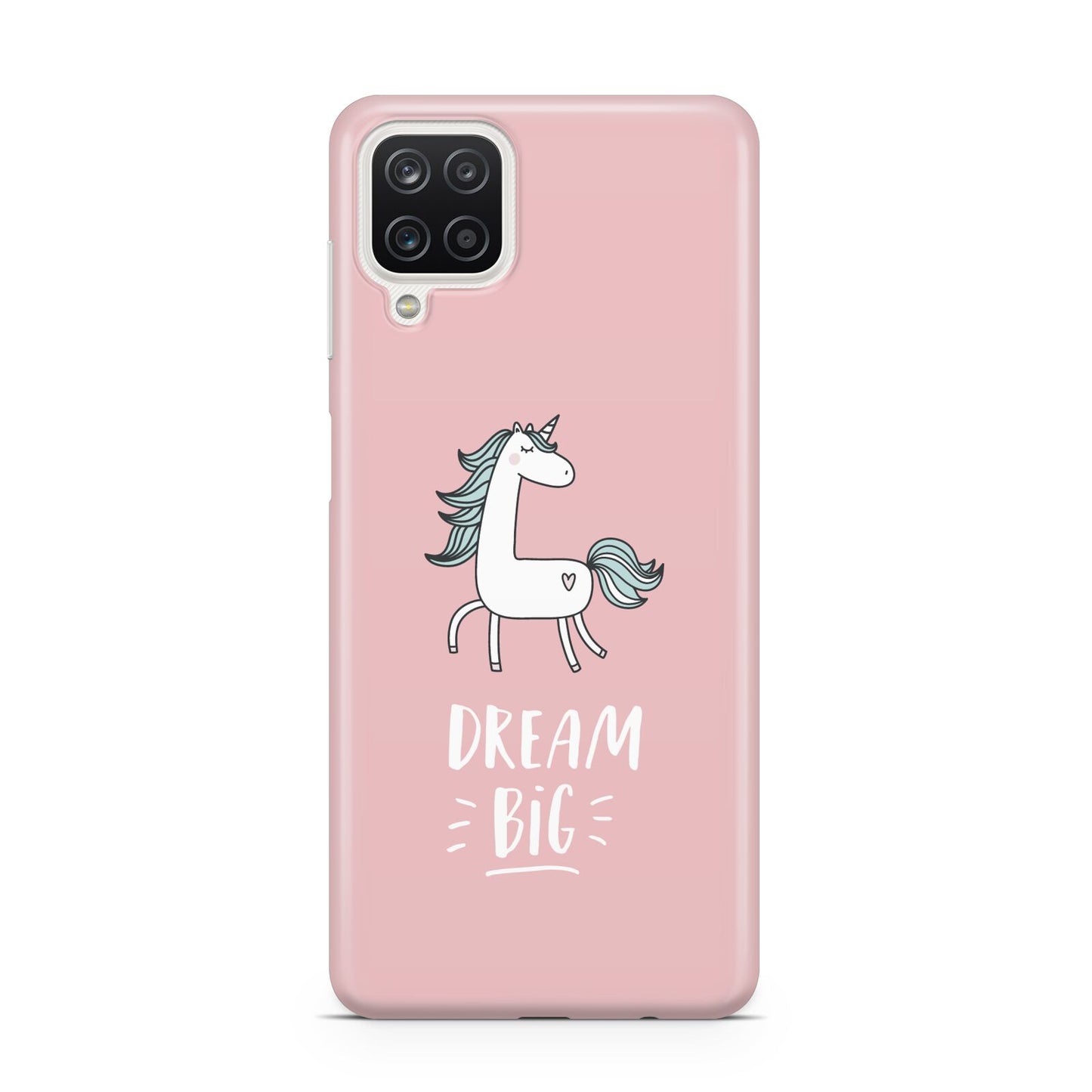 Unicorn Print Dream Big Samsung A12 Case
