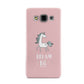 Unicorn Print Dream Big Samsung Galaxy A3 Case