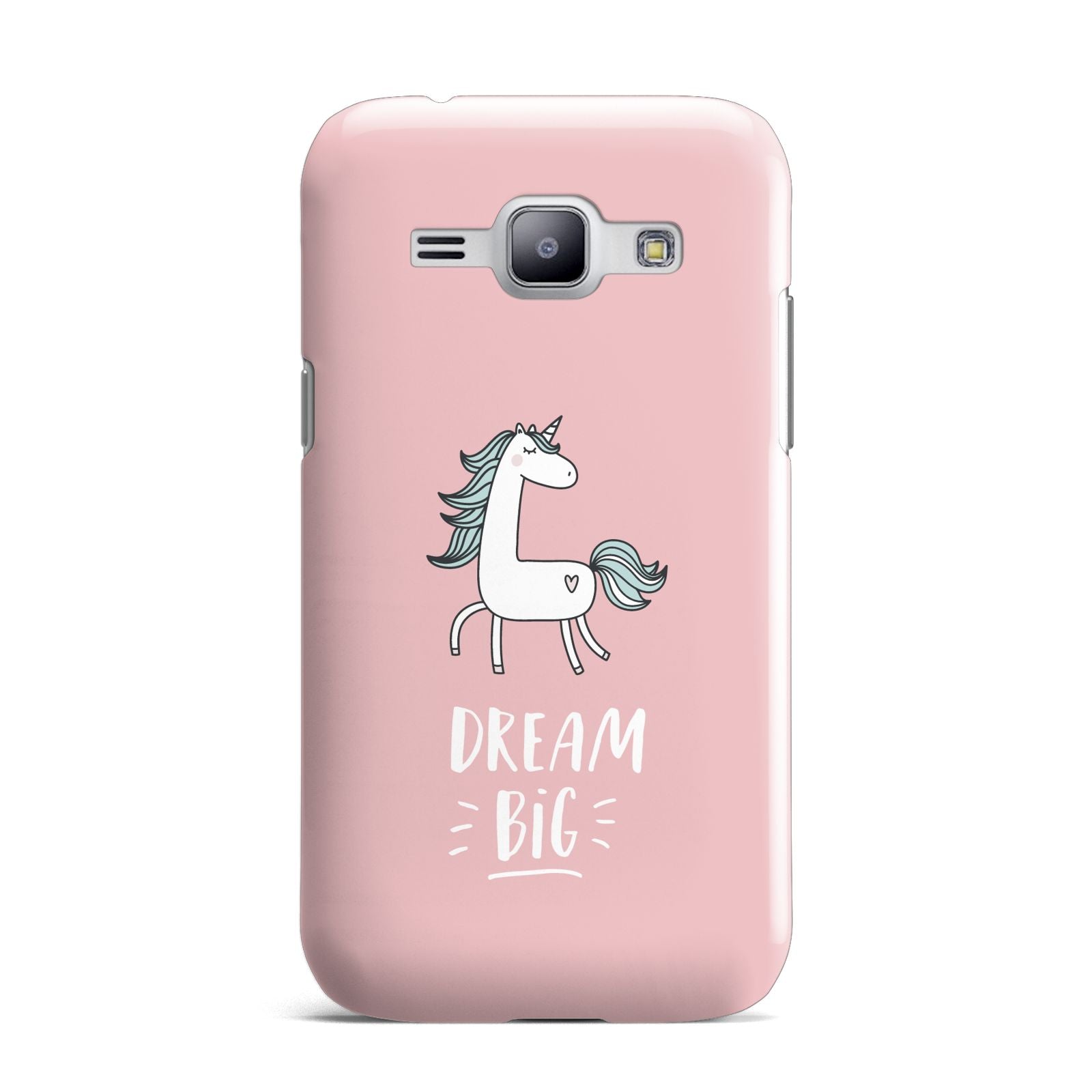 Unicorn Print Dream Big Samsung Galaxy J1 2015 Case