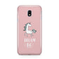 Unicorn Print Dream Big Samsung Galaxy J3 2017 Case