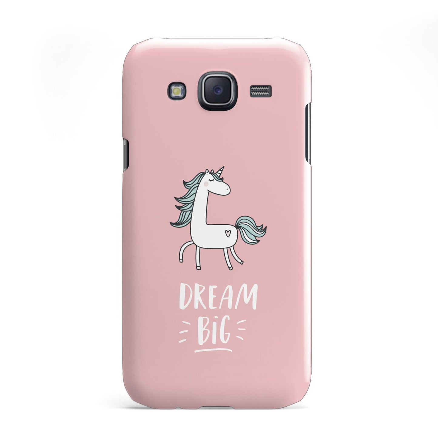 Unicorn Print Dream Big Samsung Galaxy J5 Case