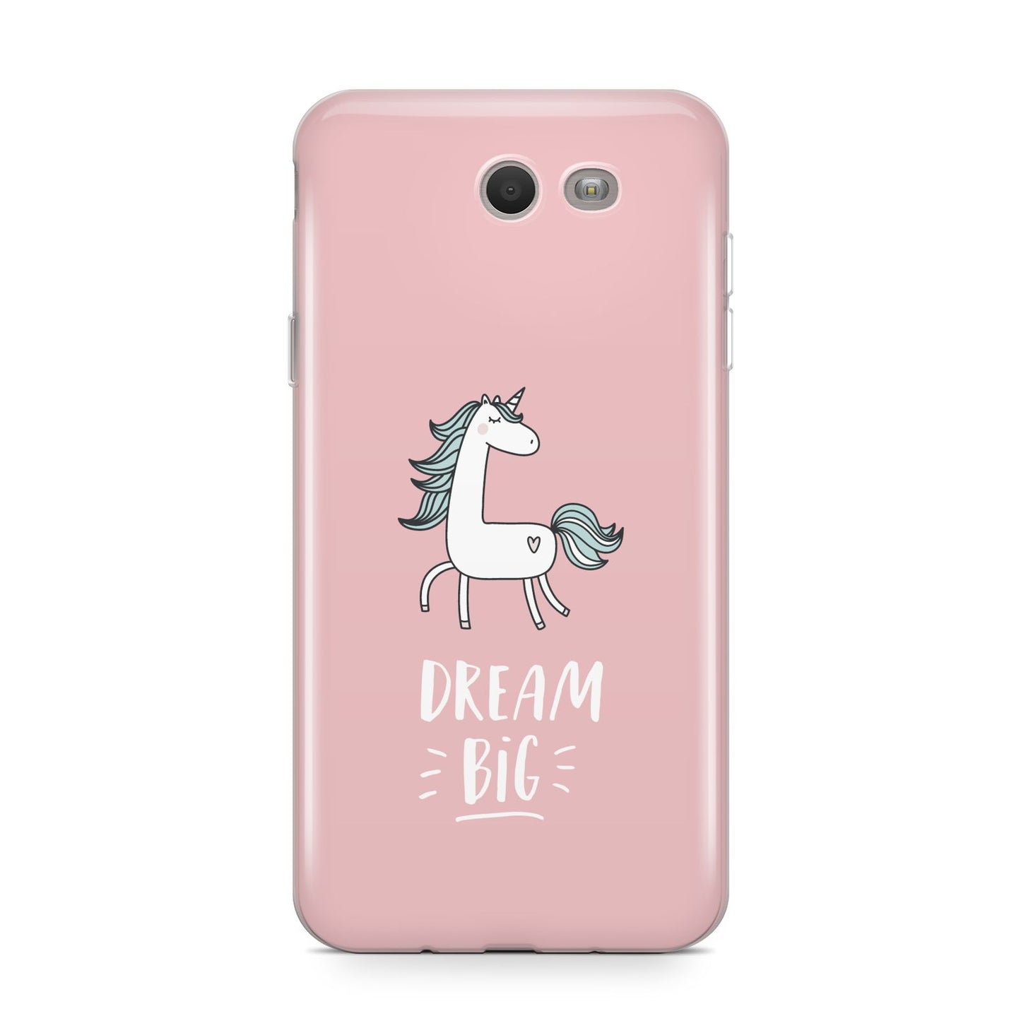 Unicorn Print Dream Big Samsung Galaxy J7 2017 Case