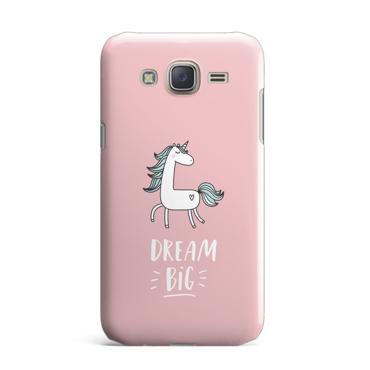 Unicorn Print Dream Big Samsung Galaxy J7 Case