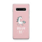 Unicorn Print Dream Big Samsung Galaxy S10 Plus Case