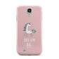 Unicorn Print Dream Big Samsung Galaxy S4 Case