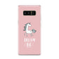 Unicorn Print Dream Big Samsung Galaxy S8 Case