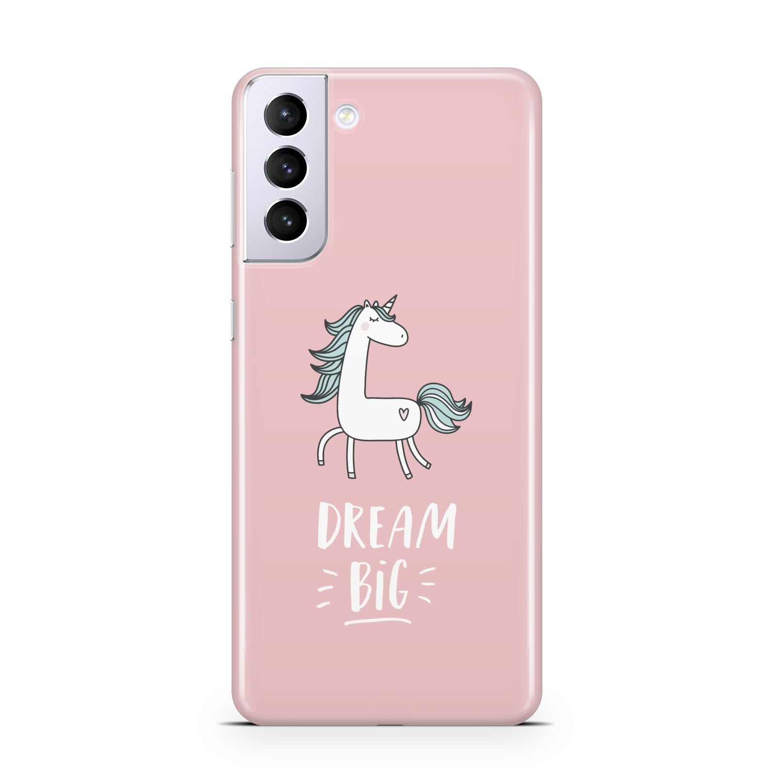 Unicorn Print Dream Big Samsung S21 Plus Case