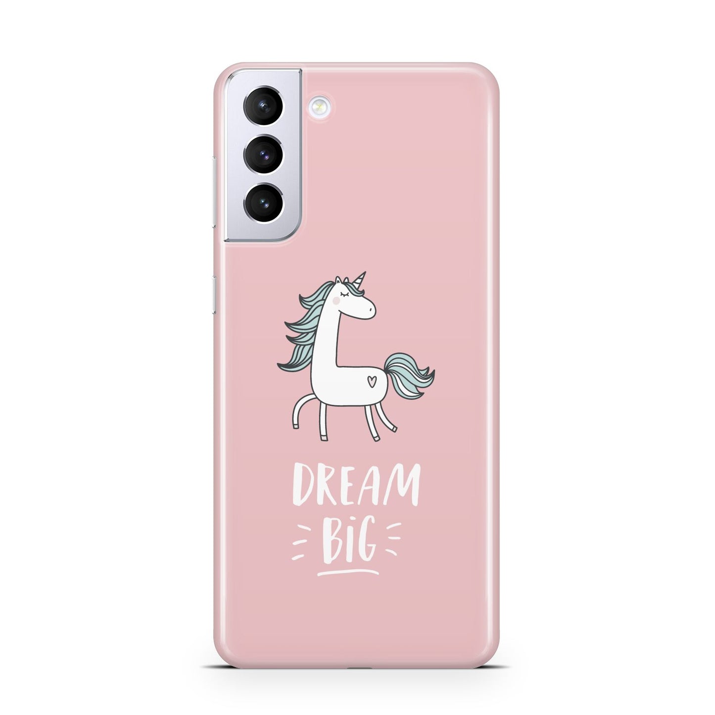 Unicorn Print Dream Big Samsung S21 Plus Phone Case