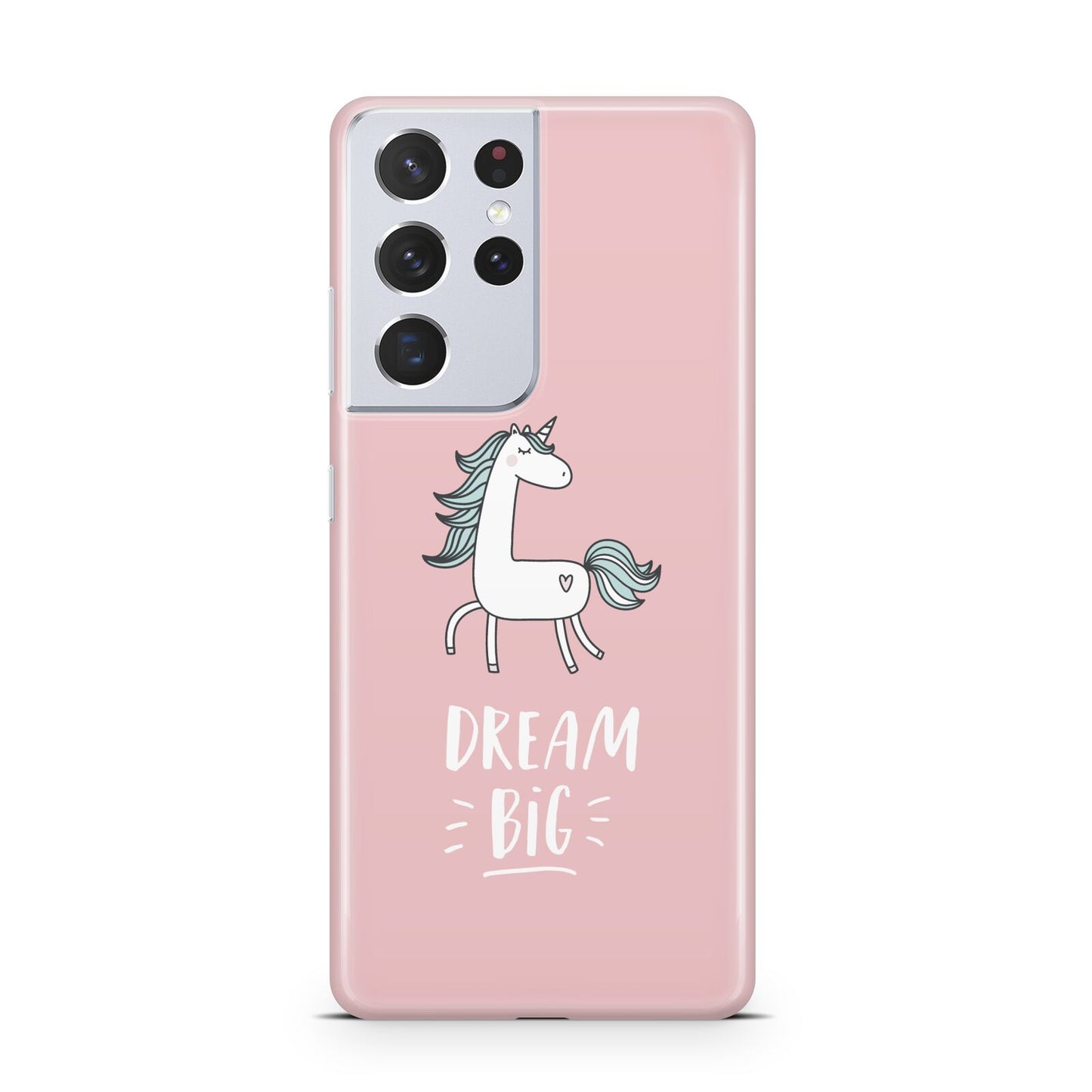 Unicorn Print Dream Big Samsung S21 Ultra Case