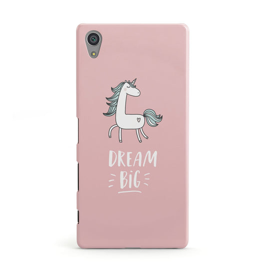 Unicorn Print Dream Big Sony Xperia Case