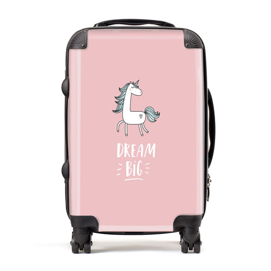 Unicorn Print Dream Big Suitcase
