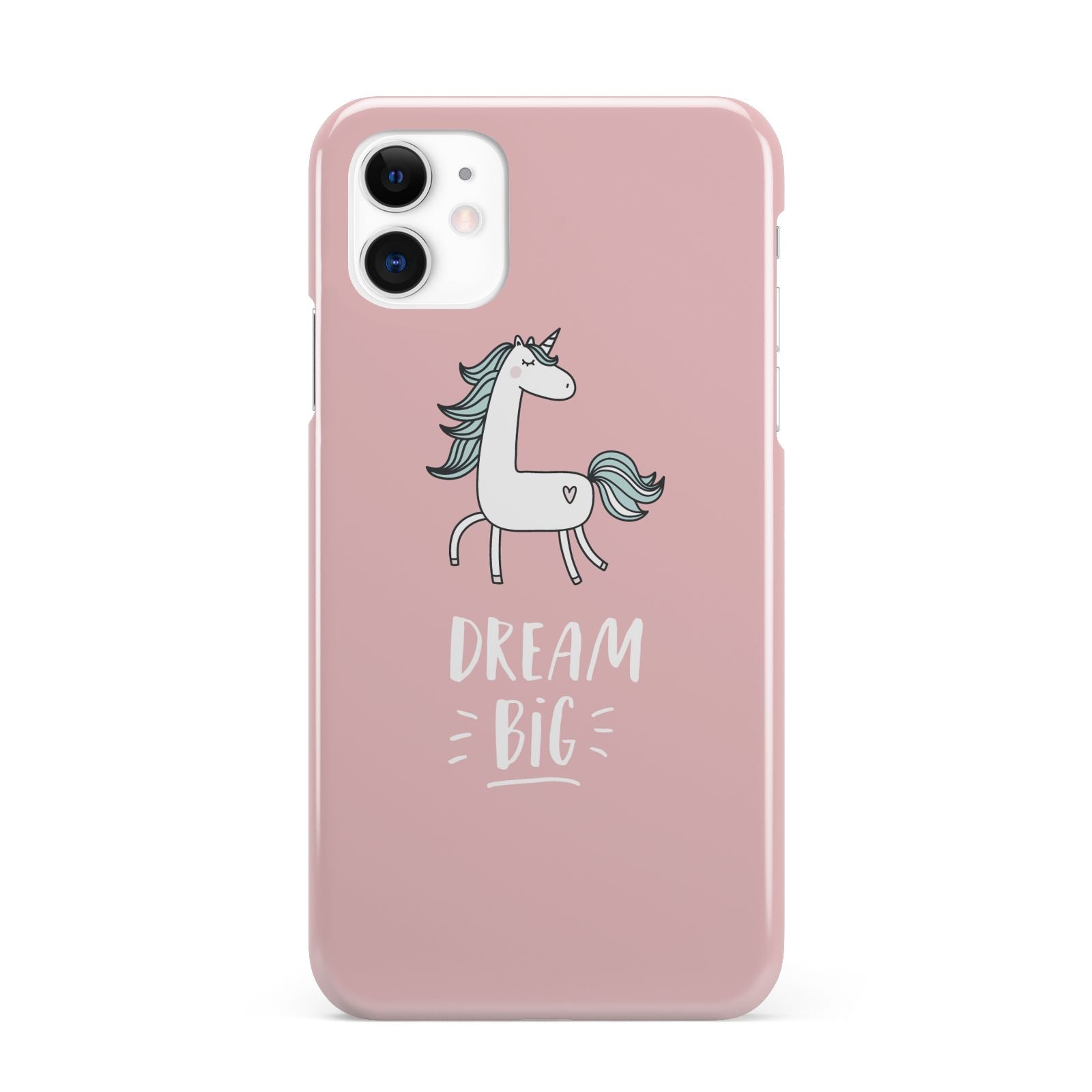 Unicorn Print Dream Big iPhone 11 3D Snap Case