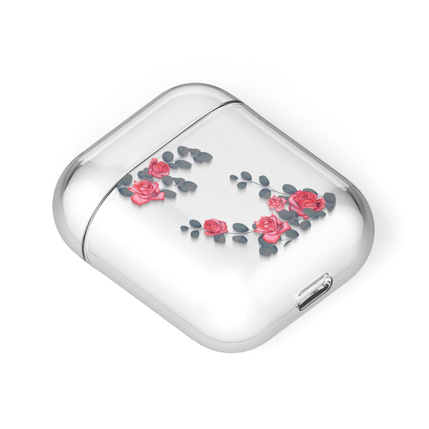 Valentine Floral AirPods Case Laid Flat