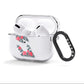 Valentine Floral AirPods Clear Case 3rd Gen Side Image