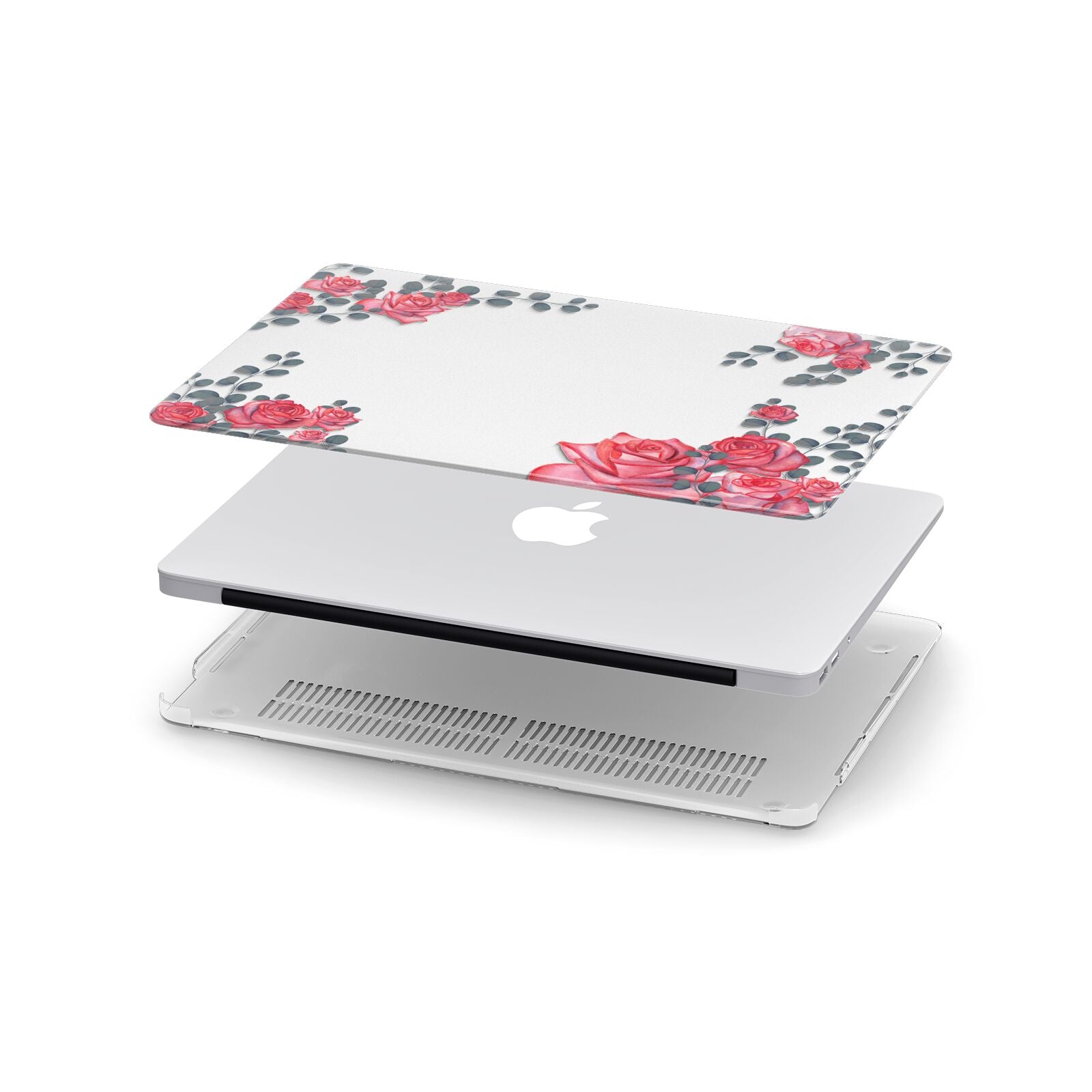 Valentine Floral Apple MacBook Case in Detail