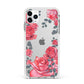 Valentine Floral Apple iPhone 11 Pro Max in Silver with White Impact Case