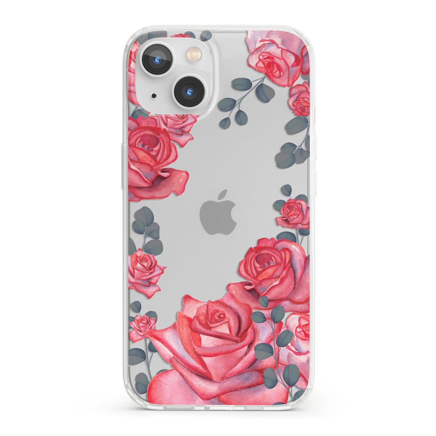 Valentine Floral iPhone 13 Clear Bumper Case