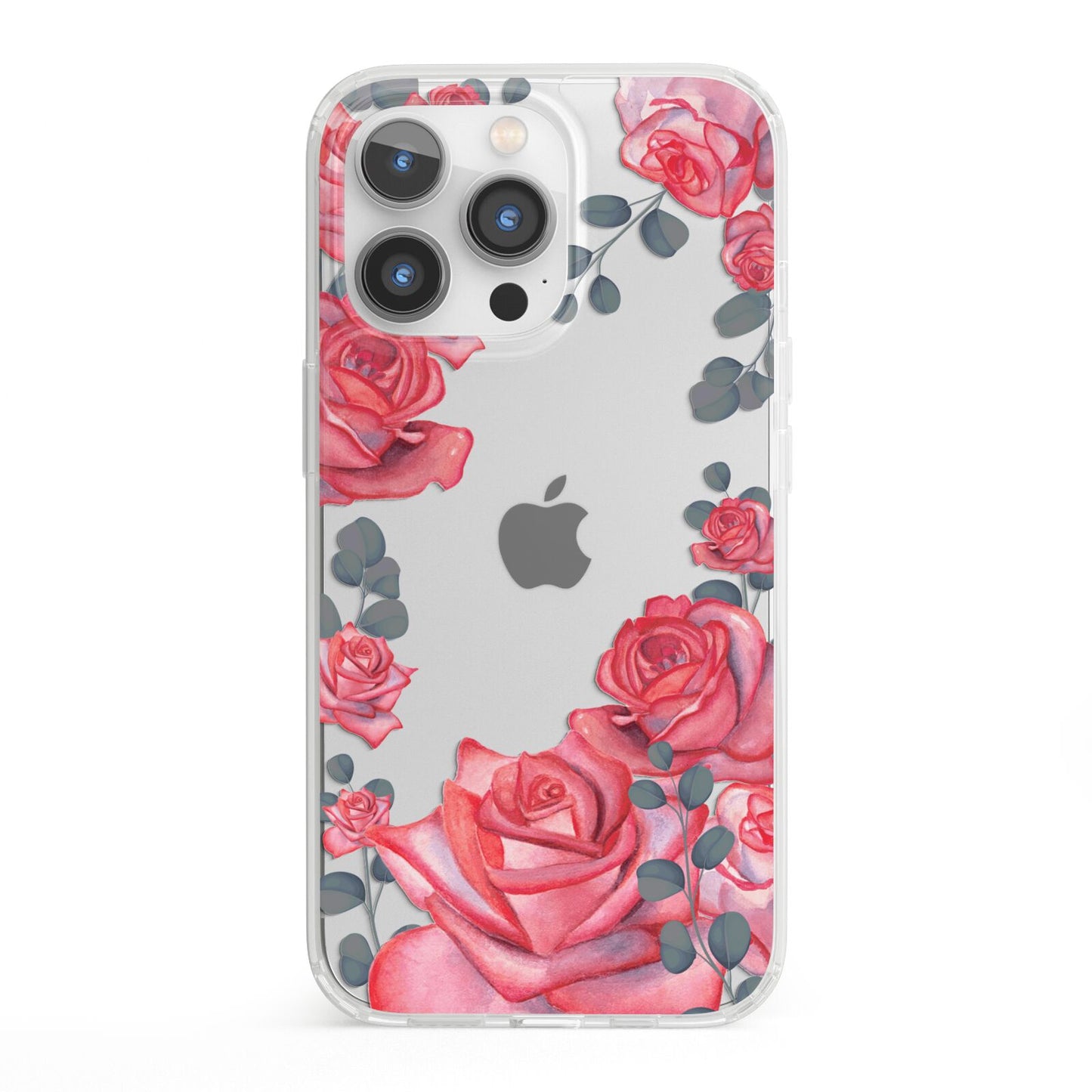 Valentine Floral iPhone 13 Pro Clear Bumper Case