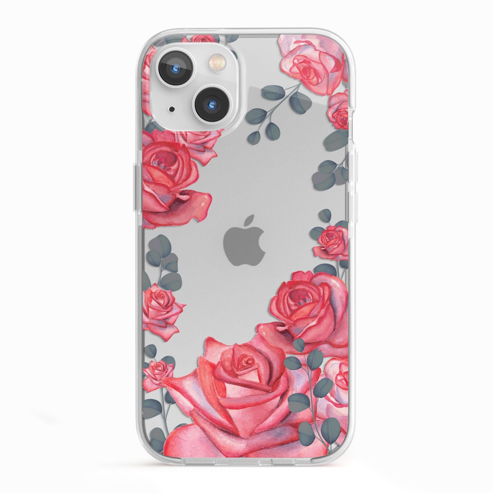 Valentine Floral iPhone 13 TPU Impact Case with White Edges