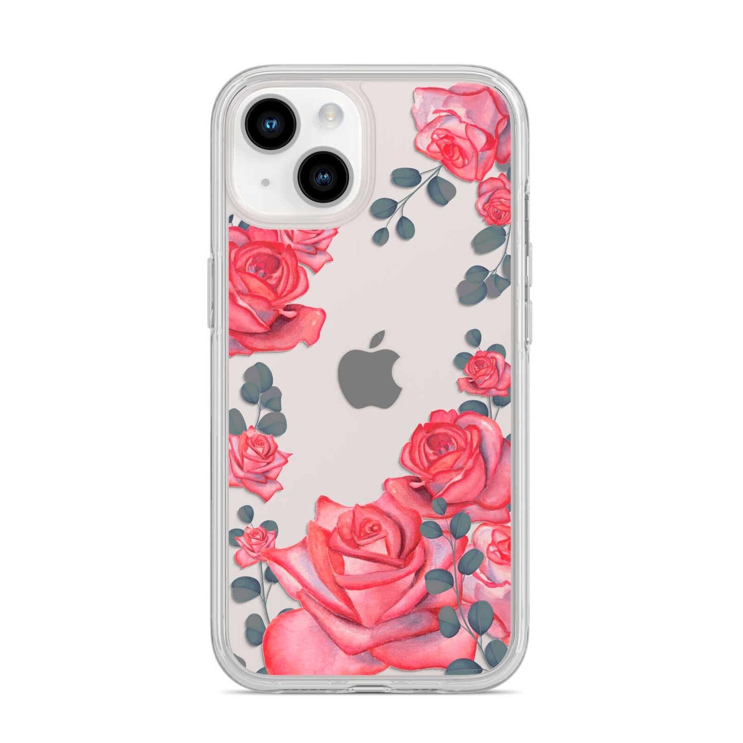 Valentine Floral iPhone 14 Clear Tough Case Starlight