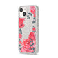 Valentine Floral iPhone 14 Glitter Tough Case Starlight Angled Image