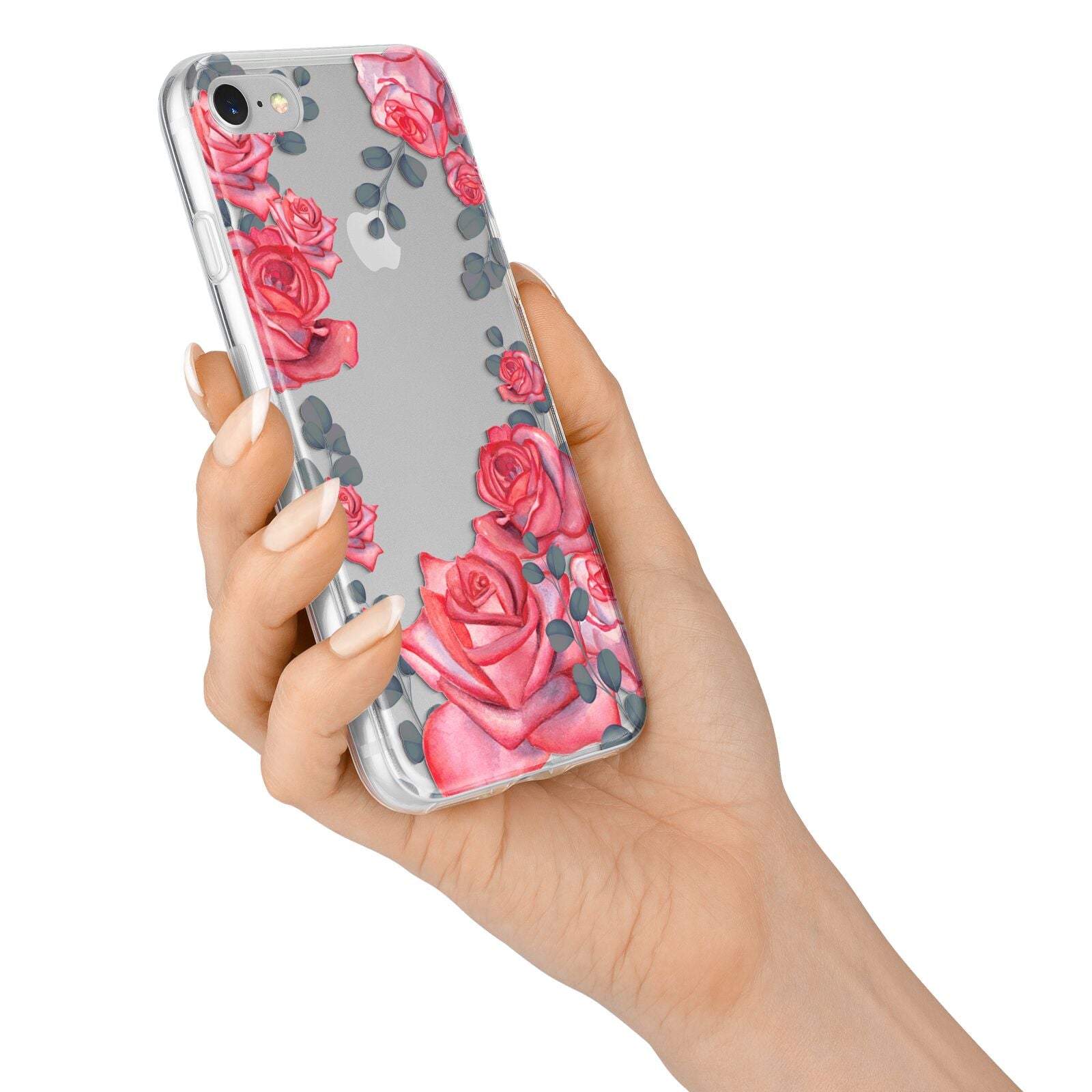 Valentine Floral iPhone 7 Bumper Case on Silver iPhone Alternative Image