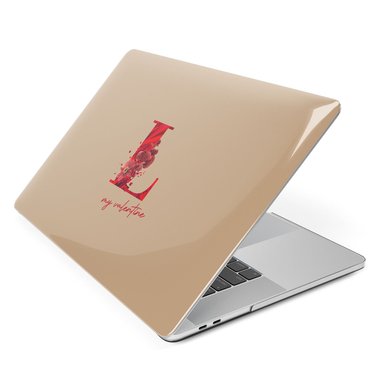 Valentine Monogram Apple MacBook Case Side View
