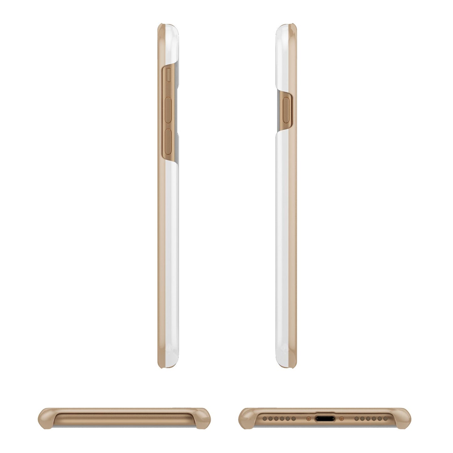 Valentine Monogram Apple iPhone 7 8 3D Wrap Snap Case Angled Images