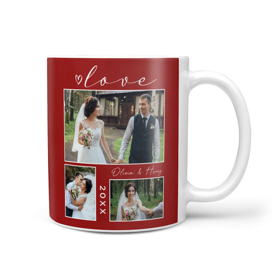 Valentine Wedding Photo Personalised 10oz Mug
