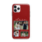 Valentine Wedding Photo Personalised Apple iPhone 11 Pro in Silver with Bumper Case