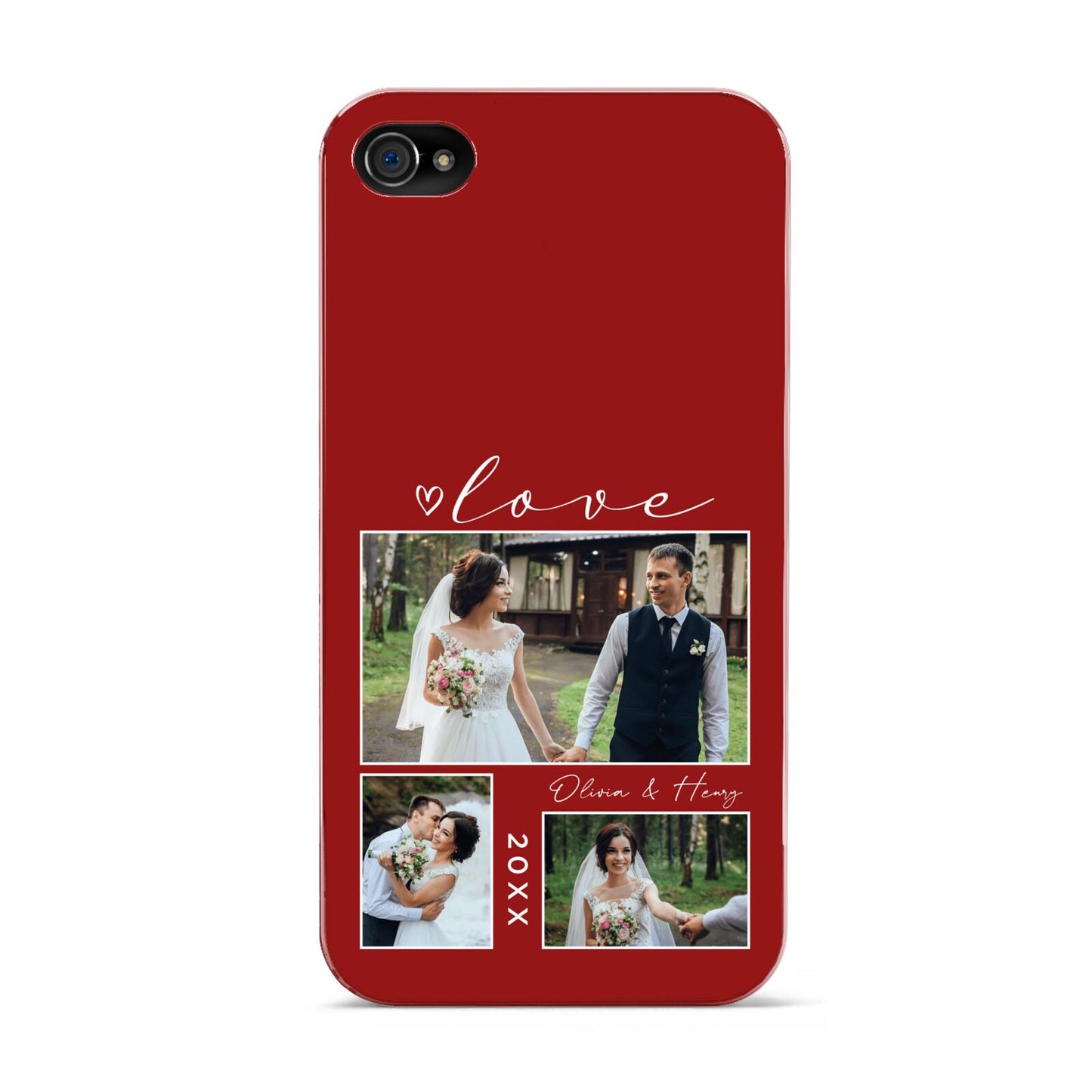 Valentine Wedding Photo Personalised Apple iPhone 4s Case
