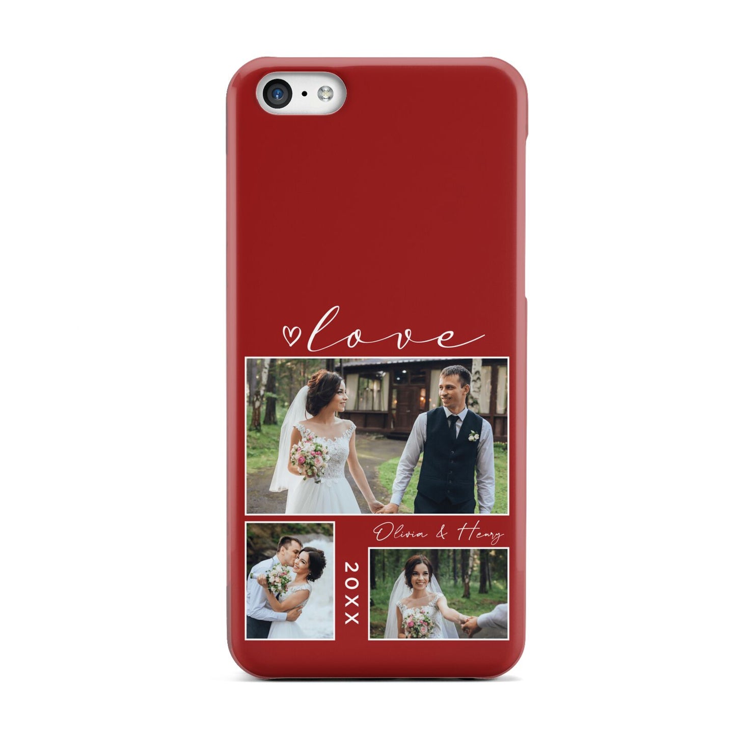 Valentine Wedding Photo Personalised Apple iPhone 5c Case