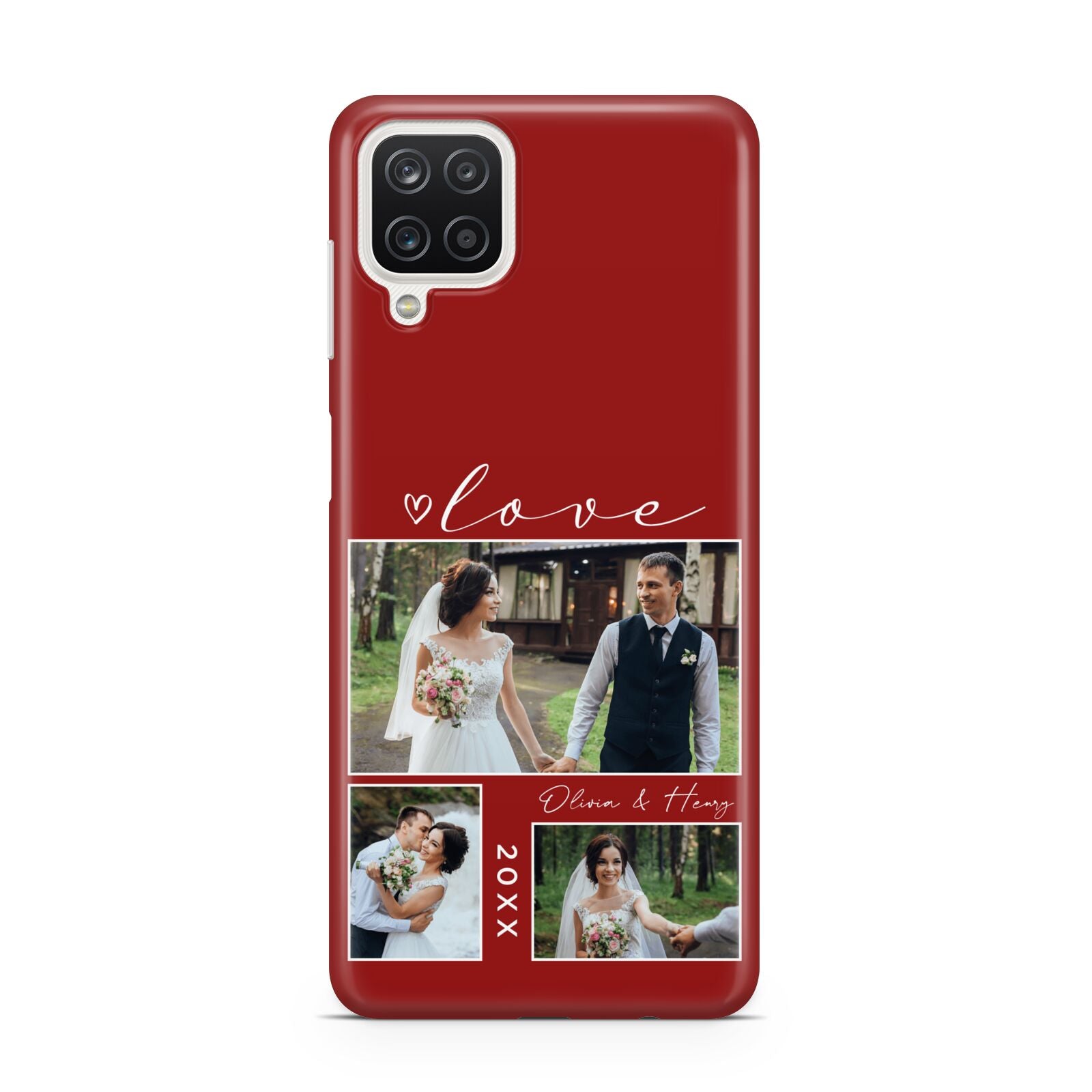 Valentine Wedding Photo Personalised Samsung A12 Case