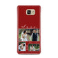 Valentine Wedding Photo Personalised Samsung Galaxy A7 2016 Case on gold phone