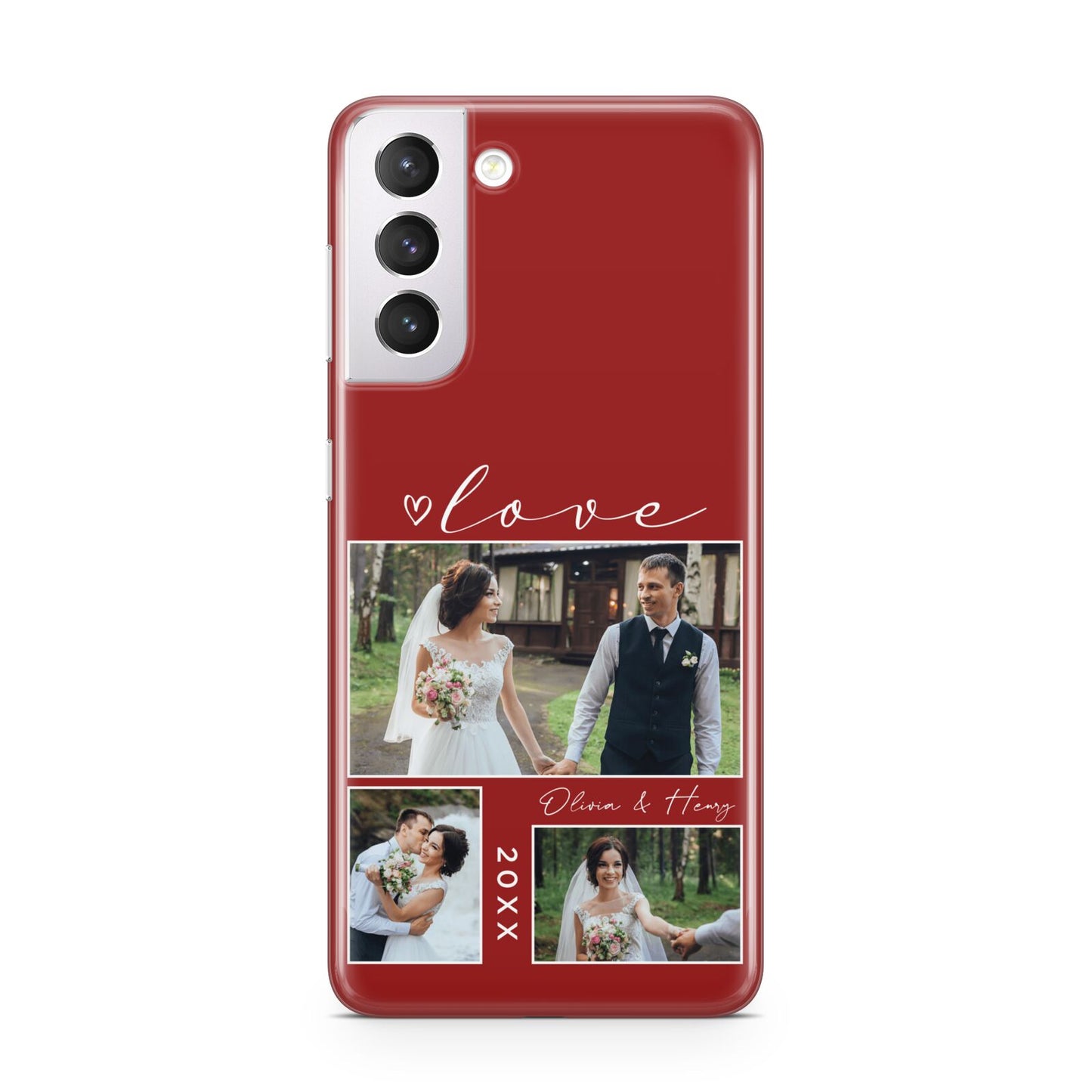 Valentine Wedding Photo Personalised Samsung S21 Case