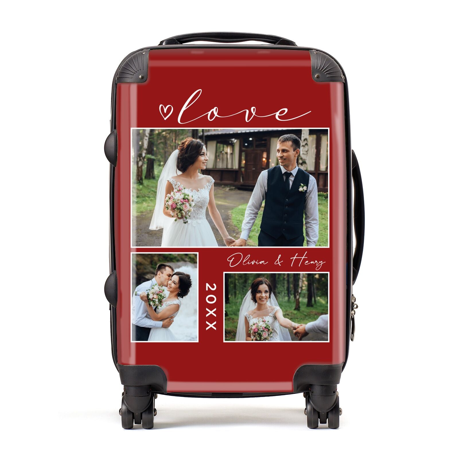 Valentine Wedding Photo Personalised Suitcase