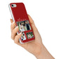 Valentine Wedding Photo Personalised iPhone 7 Bumper Case on Silver iPhone Alternative Image