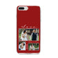 Valentine Wedding Photo Personalised iPhone 8 Plus Bumper Case on Silver iPhone