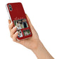 Valentine Wedding Photo Personalised iPhone X Bumper Case on Silver iPhone Alternative Image 2