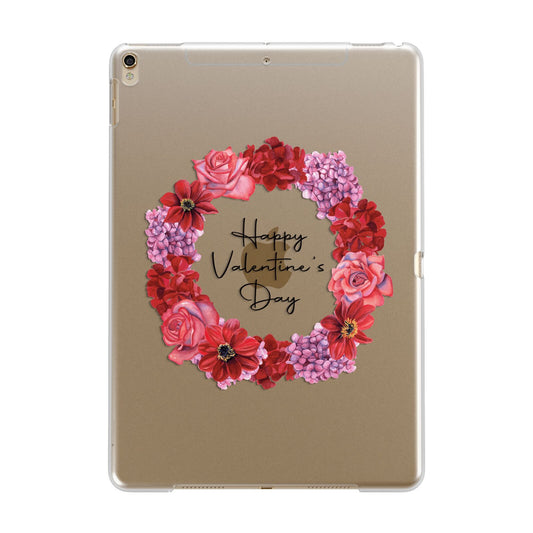 Valentine Wreath Apple iPad Gold Case