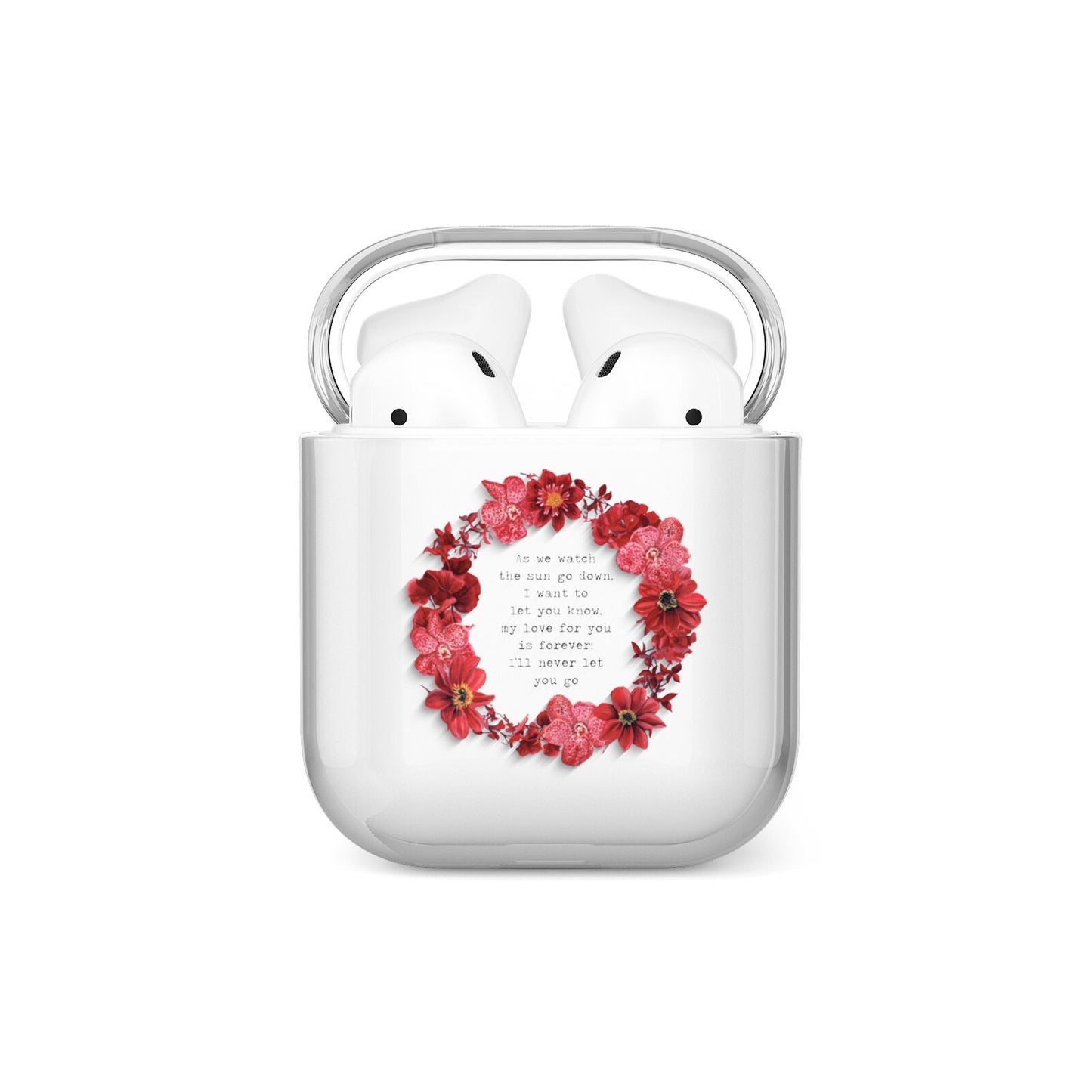 Valentine Wreath Quote AirPods Case