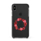 Valentine Wreath Quote Apple iPhone Xs Max Impact Case Black Edge on Black Phone
