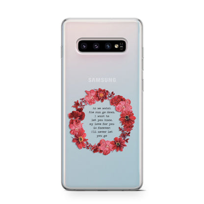 Valentine Wreath Quote Samsung Galaxy S10 Case