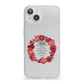 Valentine Wreath Quote iPhone 13 Clear Bumper Case