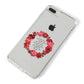 Valentine Wreath Quote iPhone 8 Plus Bumper Case on Silver iPhone Alternative Image