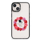 Valentine Wreath iPhone 13 Black Impact Case on Silver phone
