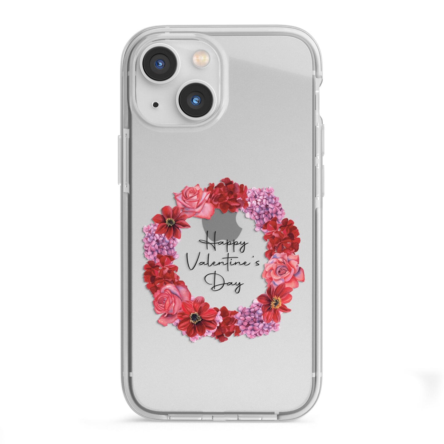Valentine Wreath iPhone 13 Mini TPU Impact Case with White Edges