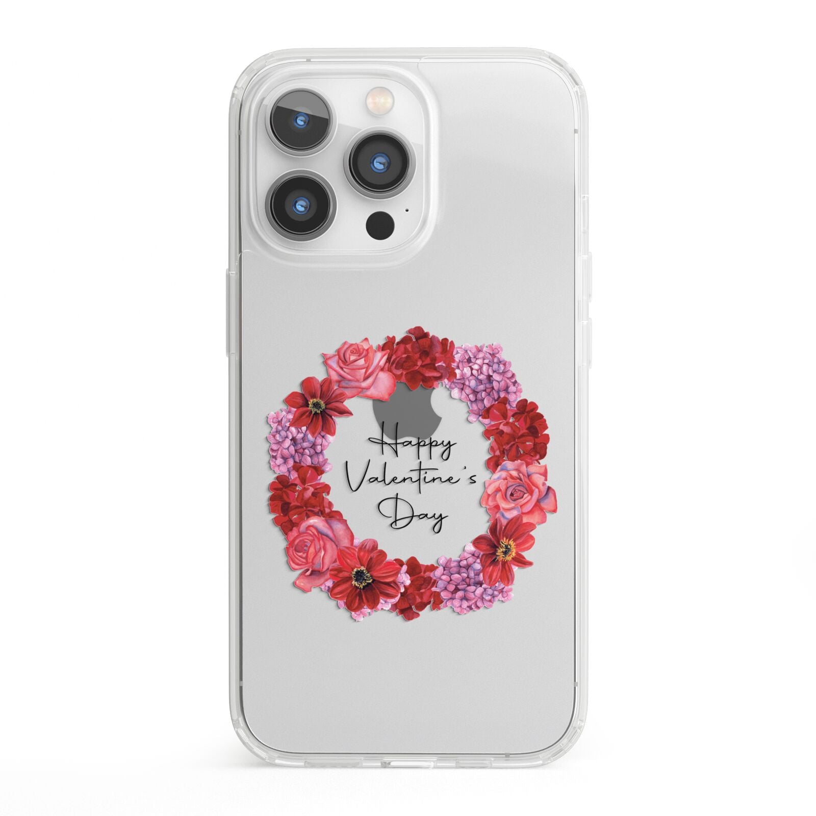 Valentine Wreath iPhone 13 Pro Clear Bumper Case